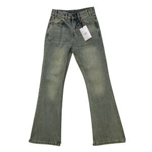 Celine Women's Marco High Rise Light Wash Flare Jean W FL 012 Size 26 NWT